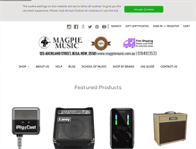 Tablet Screenshot of magpiemusic.com.au